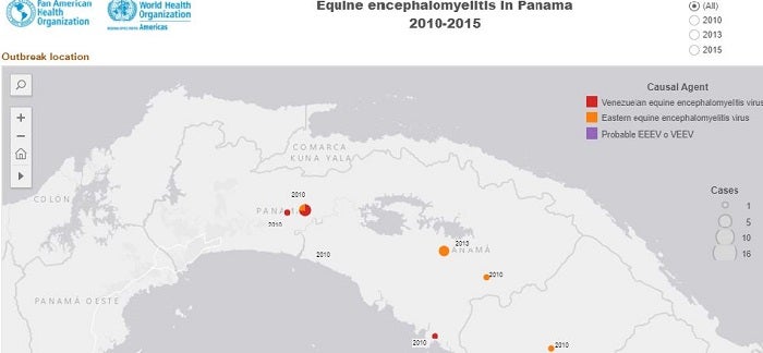 Equine encephalitis. Interactive report